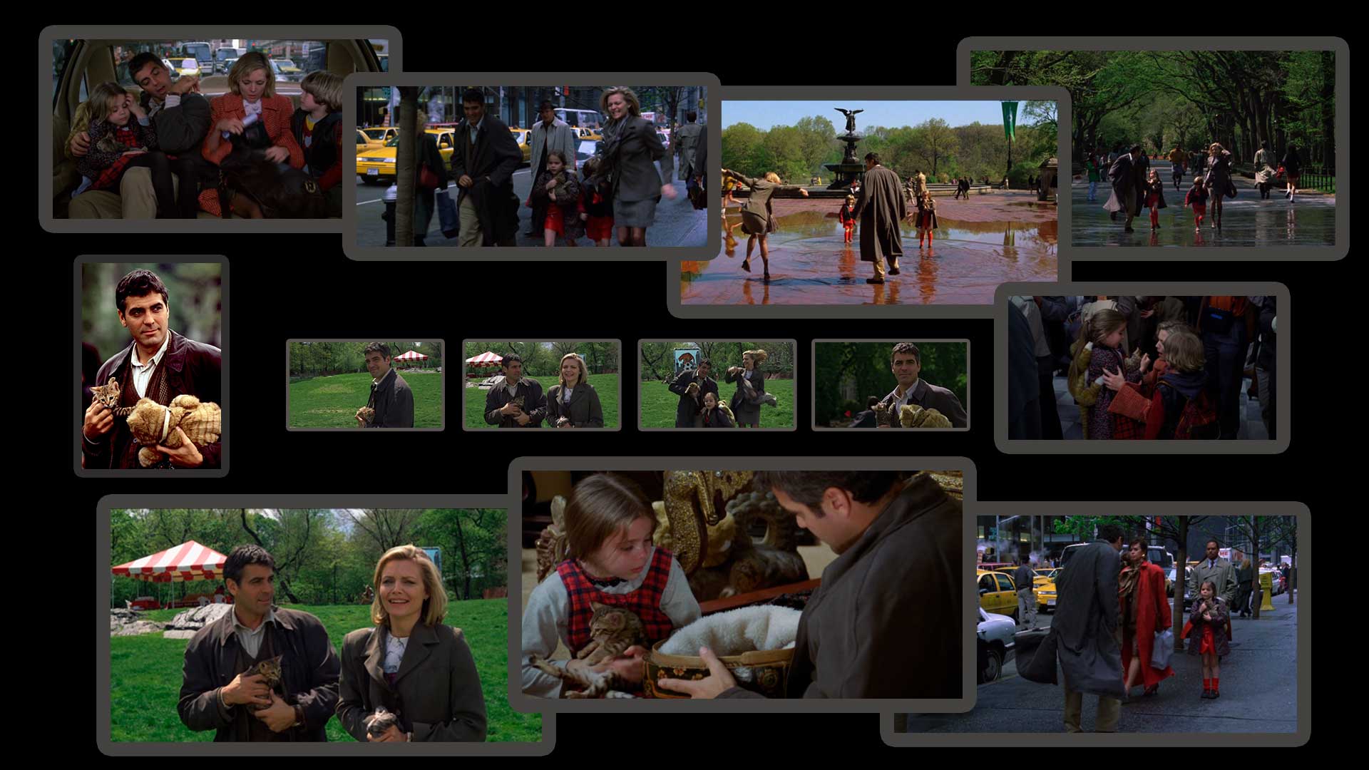 Aluren's Bengal kittens were carried throughout midtown by the actors in One Fine Day.